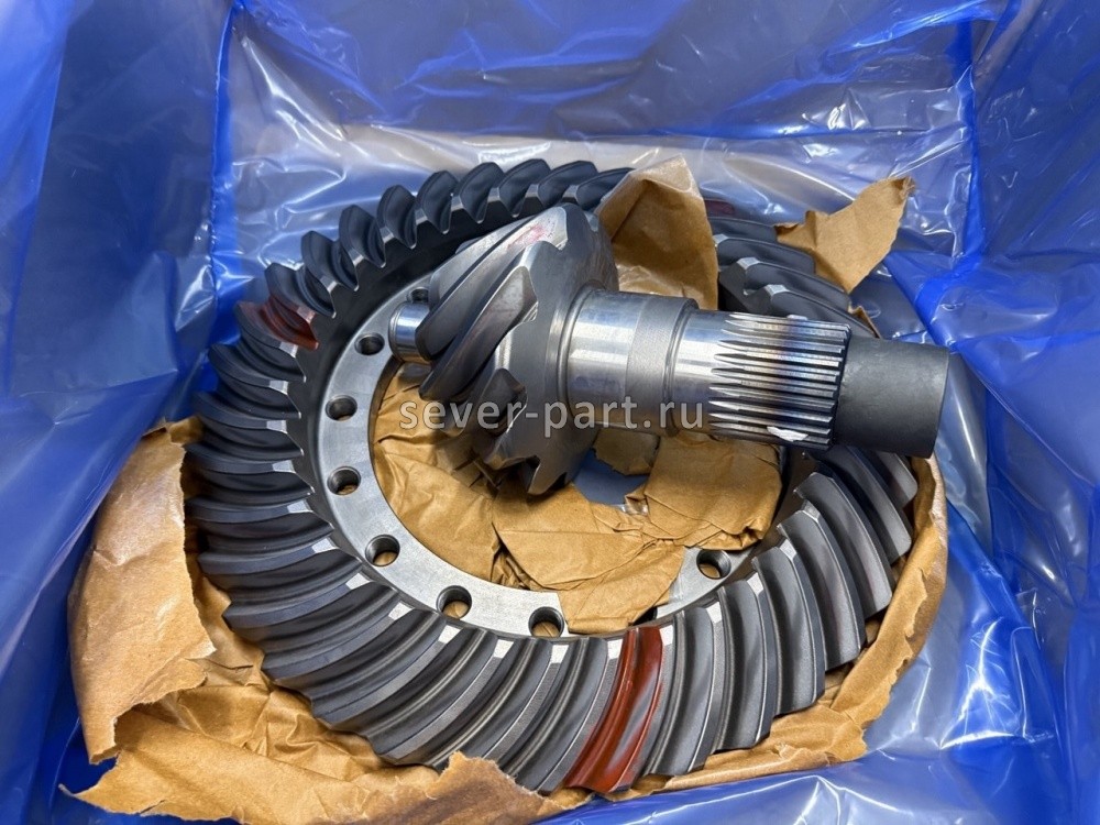 Пара конических шестерен i 3,7, Z 37:10 задний мост Hande на КамАЗ 65206 / Hande HD90009321054